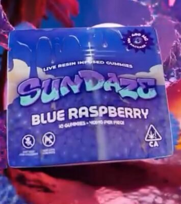 SUNDAZE GUMMIES BLUE RASPBERRY 